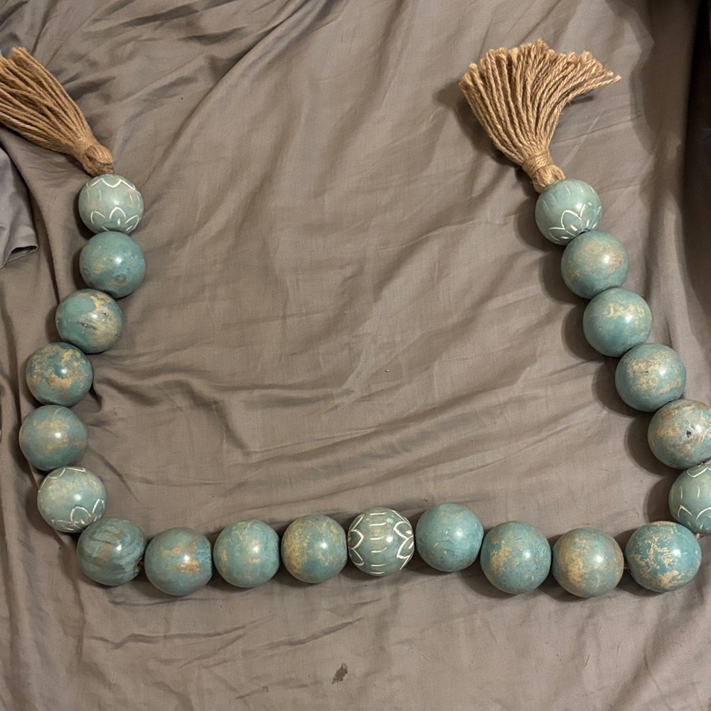 Decorative Beaded Garland with Tassels